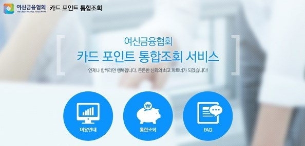 사진=카드 포인트 통합조회 서비스 화면 캡처.