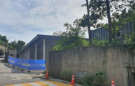 미술관 부지 공사 모습. (사진 = 더팩트)