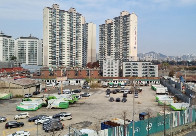 2022년 당시 동대문구 장안동 동부화물터미널 부지. (사진=동대문구)